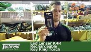 Led Lenser K4R Rechargeable Key Ring Torch Close Look, Features & Review