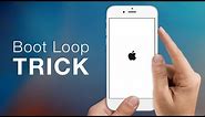 How To Fix Stuck At Apple Logo Endless Reboot Trick iOS 9 iPhone, iPod & iPad