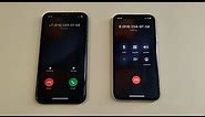 Incoming call & Outgoing call at the Same Time Apple iPhone X vs 11