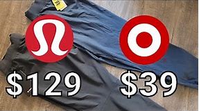 Lululemon ABC jogger vs Target All in Motion Pants Review Best Workout Gym Athleisure
