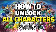 How To Easily Unlock All Characters FAST | Super Smash Bros Ultimate