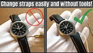How to change / remove a watch strap without tools!