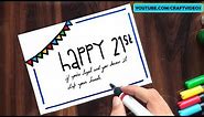 21ST BIRTHDAY CARD IDEAS