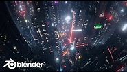 Create a Realistic Procedural Cyberpunk City in Blender | How I made CyberScape Pro