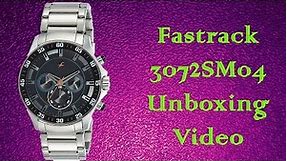 Fastrack NJ3072SM04 Chronograph Watch for men unboxing video.