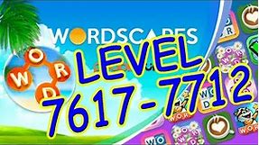 WordScapes Level 7617-7712 Answers | Master #21