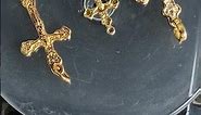 24k solid gold crucifix pendant 999 purity www.estherleejewel.com
