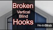 REPLACING VERTICAL BLINDS HEAD RAIL HOOKS