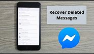 How to Recover Deleted Messages on Messenger (Update) | Retrieve Deleted Messages