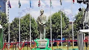 African leaders unveil statue of Emperor Haileselassie I of Ethiopia