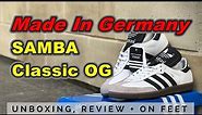 Made In Germany ADIDAS SAMBA Classic OG | Unboxing, Review + On Feet | EK18VLOG#166