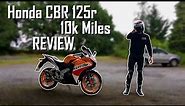 Honda CBR 125r 2017 10k Miles Review!