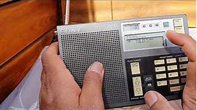 How to operate Sony ICF-7600D World Radio Receiver