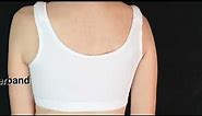 Underworks Double Mastectomy Bra with Molded Pad Inserts - Padded Shoulders