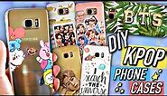 DIY KPOP Phone Cases 2018! (BTS, EXO, etc.) | KPOPAMOO