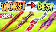 *2024* Ranking Every VALORANT KNIFE From Worst to Best (Melee)