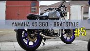 #5 Bratstyle Yamaha XS 360 / XS 400 how to build custombike part 5. - DIY time lapse