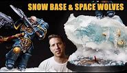 Painting Space Wolves & UNIQUE SNOW BASE - Painting for a Competition & How to make snow base