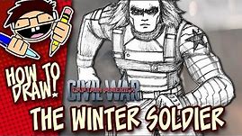 How to Draw THE WINTER SOLDIER (CAPTAIN AMERICA: CIVIL WAR) Step-by-Step Tutorial