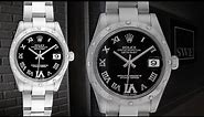 Rolex Datejust 31 Midsize Black Dial Steel Diamond Ladies Watch 178344 | SwissWatchExpo