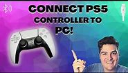 How to Connect a PS5 Controller to PC! Wired and Bluetooth!