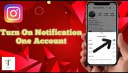 How To Turn On Notification One Account On Instagram