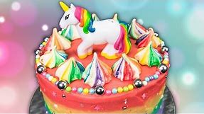 Rainbow Unicorn Cake from Cookies Cupcakes and Cardio