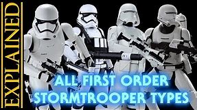 Every First Order Stormtrooper Type in Star Wars