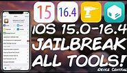 iOS 15.0 - 16.4 All JAILBREAK Tools! All Available Options For All Devices! & What Jailbreak To Use