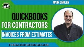 QuickBooks For Contractors - Invoices From Estimates