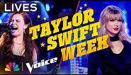 The Top 9's Incredible Live Performances of Iconic Taylor Swift Songs | The Voice | NBC