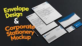 How to Create Envelope Design in Illustrator - How to use Branding Mockups