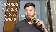 Beard Trimming Length Examples With Hair Clippers #1-8 Guards