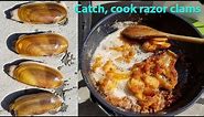Catch and cook razor clams - Oregon
