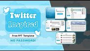 Twitter Inspired PowerPoint Presentation | FREE TEMPLATE | Tomatonado