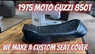 How to make a custom seat cover for your vintage motorcycle!