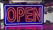 Neon Open Sign with Animation