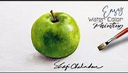 How to Paint Green Apple | Still Life | Only using primary colors