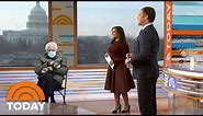 Meme Of Bernie Sanders And His Mittens Lands In Weekend TODAY Studio | TODAY