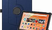 Fintie Case for All-New Amazon Fire HD 10 Tablet (13th Generation 10.1", 2023 Release)- 360 Degree Rotating Swivel Stand Cover with Dual Auto Sleep/Wake, Navy