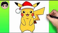 How to Draw Christmas Pikachu | Easy Step-by-Step