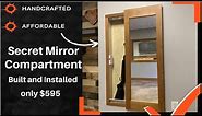 Secret Hidden Mirror Compartment for storing firearms, jewelry, and more.