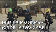 NieR: Automata - All DLC Hair Colors Guide (+Showcase)