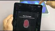iPad Air 5 (2022): How to Setup Fingerprint Password (Touch ID)