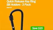 OVER 50% OFF?? 😱🔥 Check out these Renegade Industrial Quick Release Key Ring Bit Holders 3 Packs (ends 27.04.24) | TradeTools