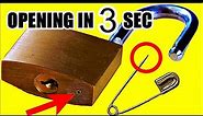 5 Ways to Open a Lock 🔵 Simple and quick to open the padlock