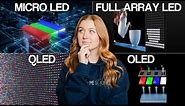 TV Panel Type Buying Guide 2024: OLED vs QLED vs QNED vs Micro LED vs MINI LED & MORE!