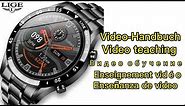 LIGE JOOM 2021 Full circle touch screen steel Band luxury Bluetooth call Men smart watch Waterproof