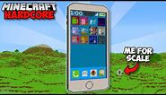 I Built THE WORLD'S BIGGEST IPHONE in Minecraft 1.20 Hardcore (#85)