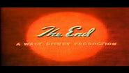 The End A Walt Disney production 1955
